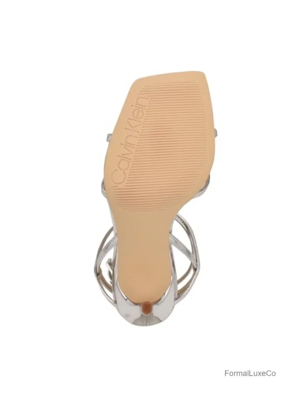 Sleek Stiletto Heeled Sandal with Square Toe and Ankle Strap